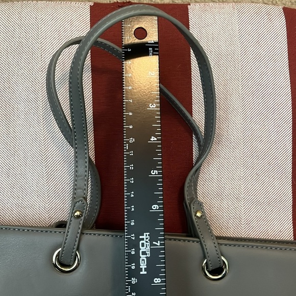 Gray Tote With Gold Accents NWOT - Picture 7 of 11